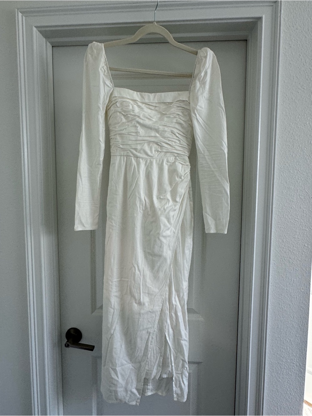 Reformation Long-Sleeve White Women's Dress